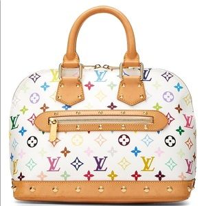 Louis Vuitton rainbow lettering purse